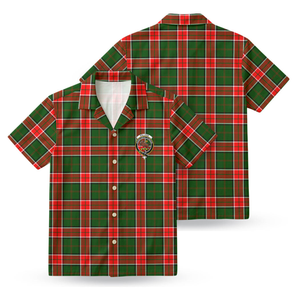 Pollock Tartan Crest Hawaiian Shirt