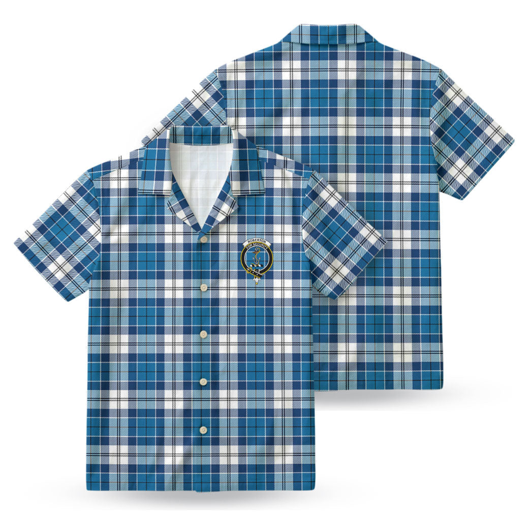 Roberton Tartan Crest Hawaiian Shirt