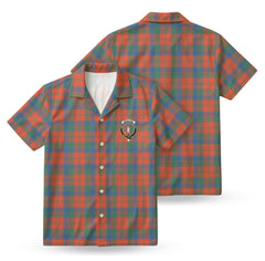 Robertson Ancient Tartan Crest Hawaiian Shirt