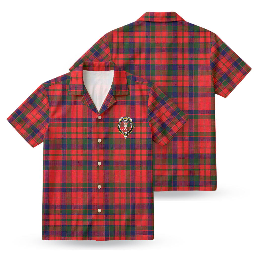 Robertson Modern Tartan Crest Hawaiian Shirt