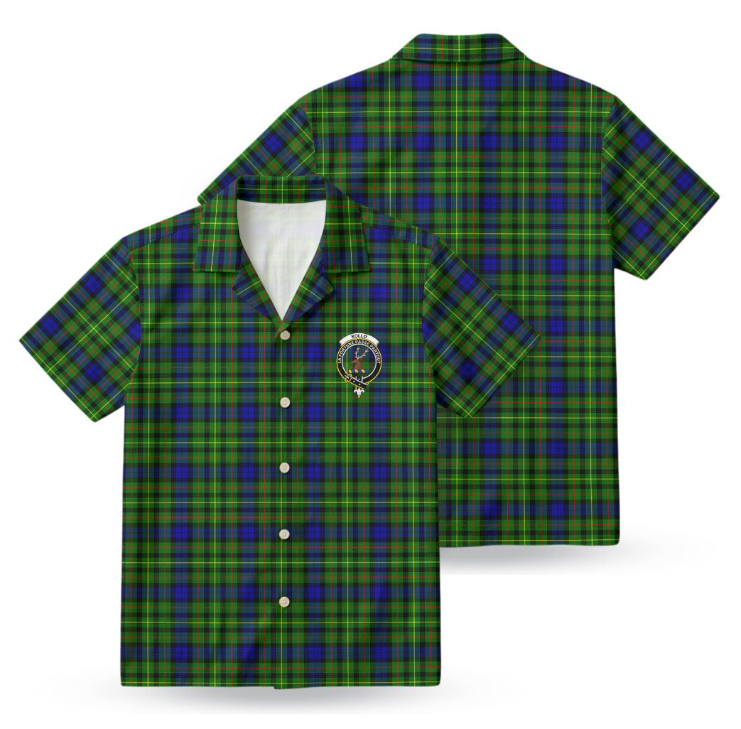 Rollo Modern Tartan Crest Hawaiian Shirt