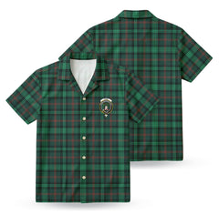 Ross Hunting Modern Tartan Crest Hawaiian Shirt