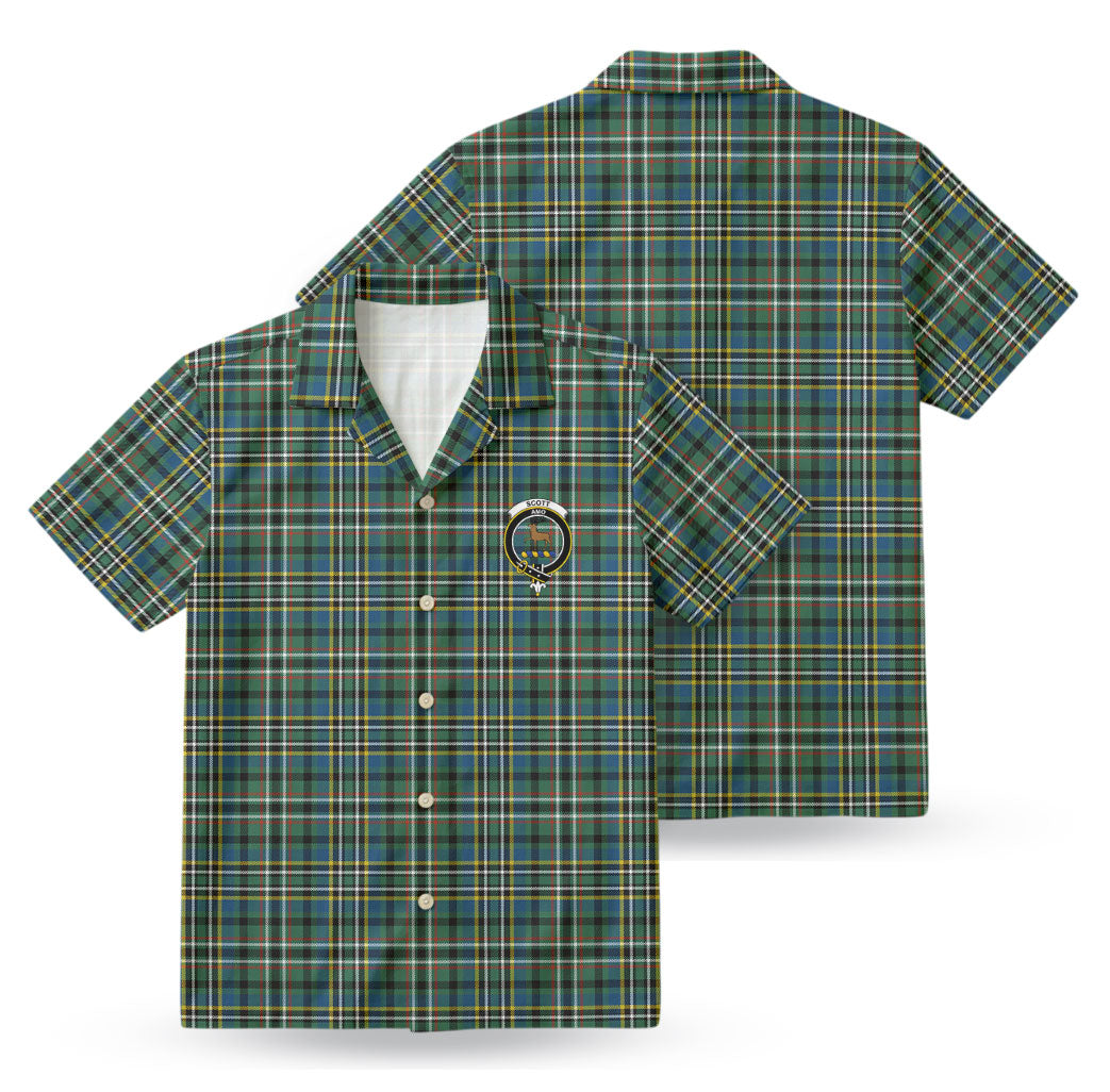 Scott Green Ancient Tartan Crest Hawaiian Shirt