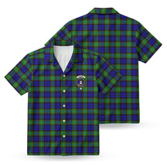 Sempill Modern Tartan Crest Hawaiian Shirt
