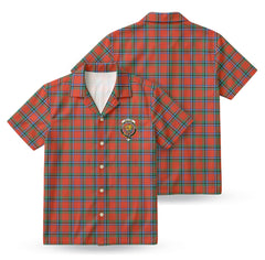 Sinclair Ancient Tartan Crest Hawaiian Shirt