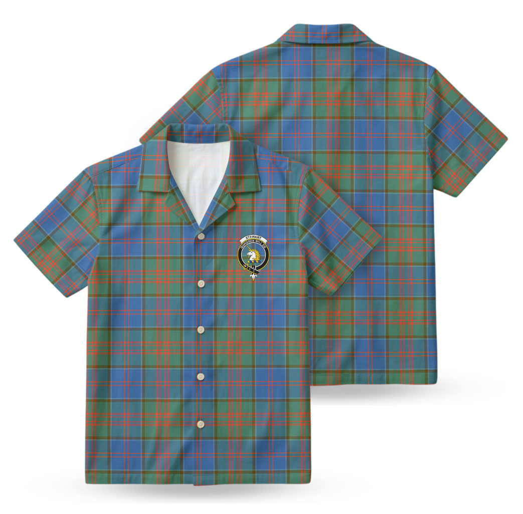Stewart of Appin Hunting Ancient Tartan Crest Hawaiian Shirt