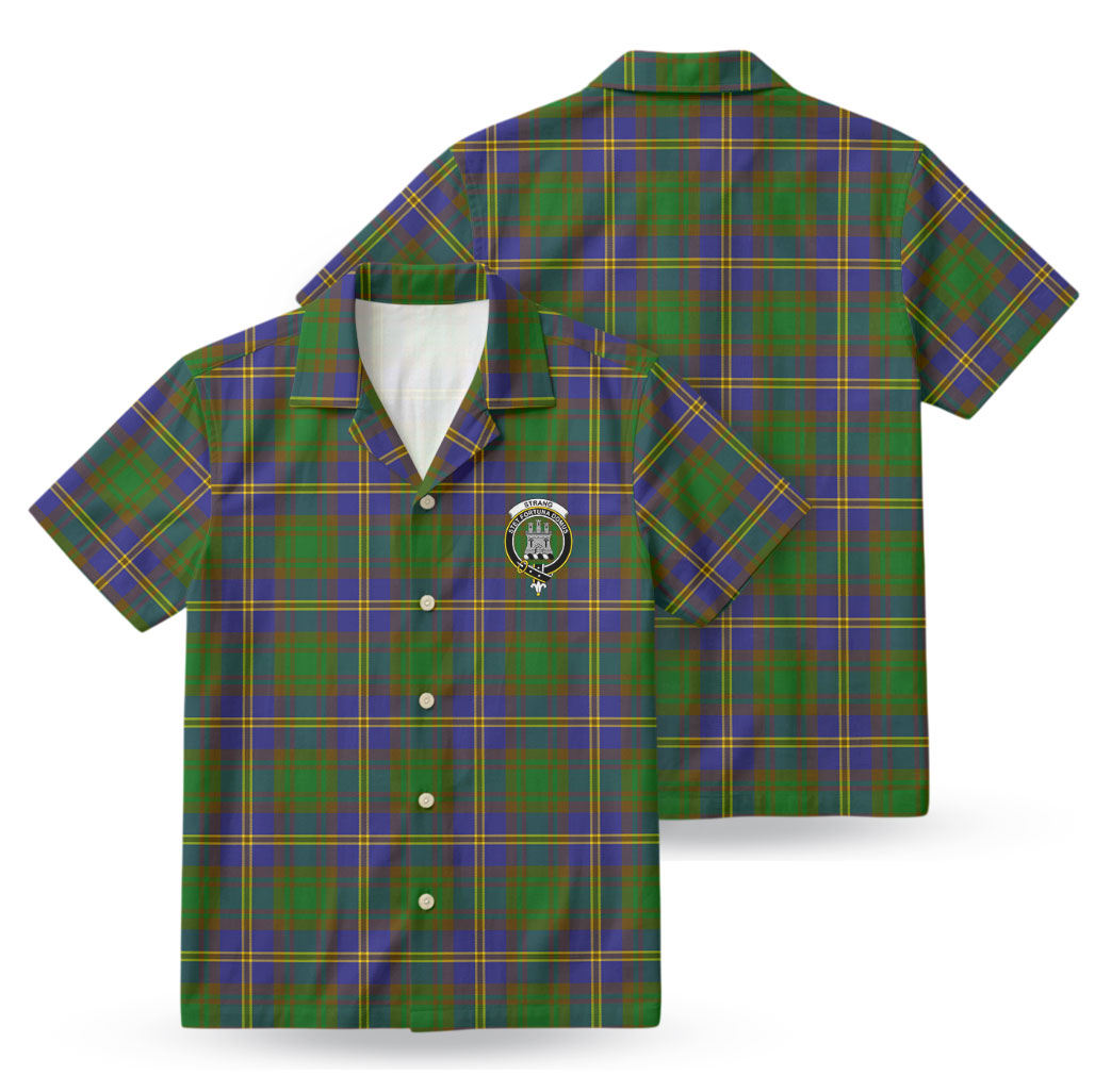 Strang (or Strange) Tartan Crest Hawaiian Shirt