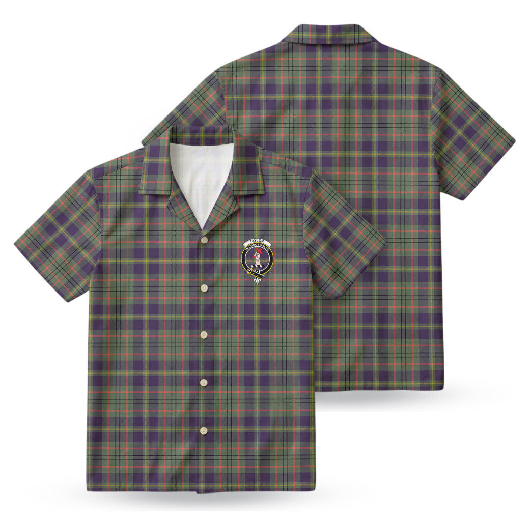 Taylor Weathered Tartan Crest Hawaiian Shirt
