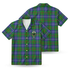 Turnbull Hunting Tartan Crest Hawaiian Shirt