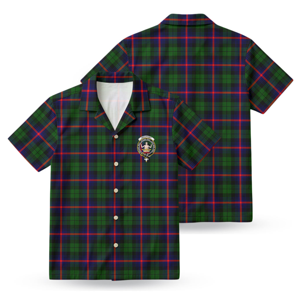 Urquhart Modern Tartan Crest Hawaiian Shirt
