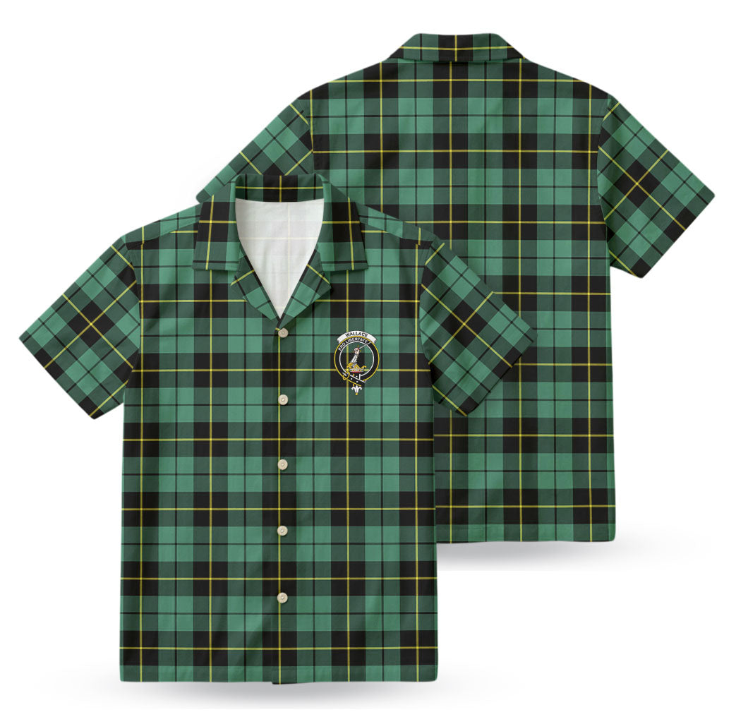 Wallace Hunting Ancient Tartan Crest Hawaiian Shirt
