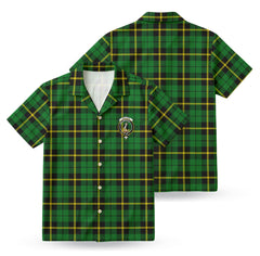 Wallace Hunting Modern Tartan Crest Hawaiian Shirt