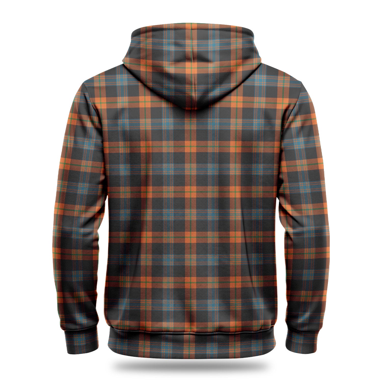 Broun Ancient Tartan Crest Hoodie