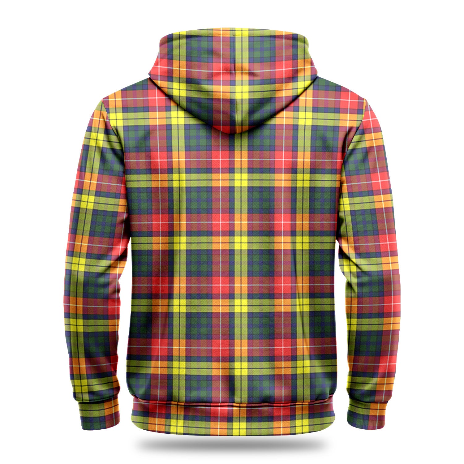 Buchanan Modern Tartan Crest Hoodie