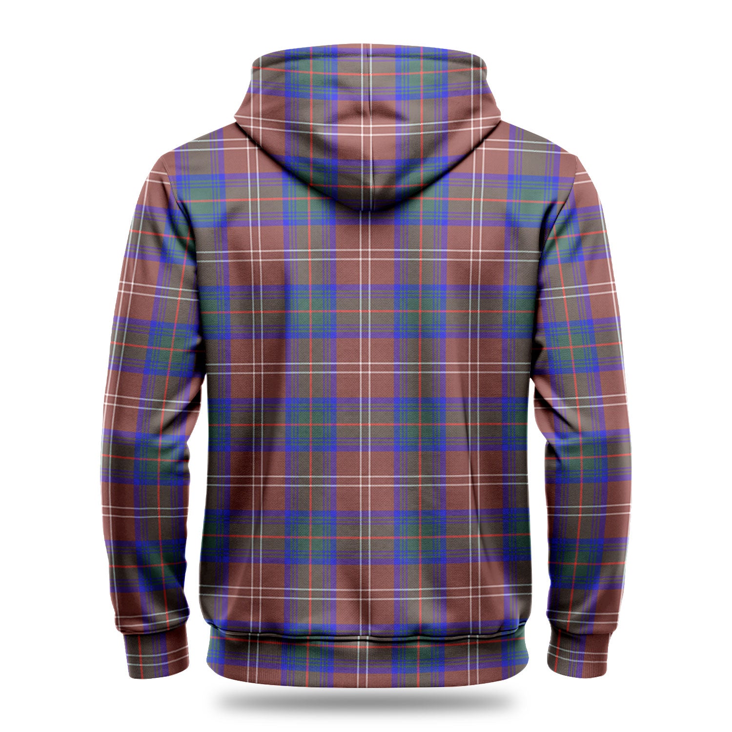 Chisholm Hunting Modern Tartan Crest Hoodie