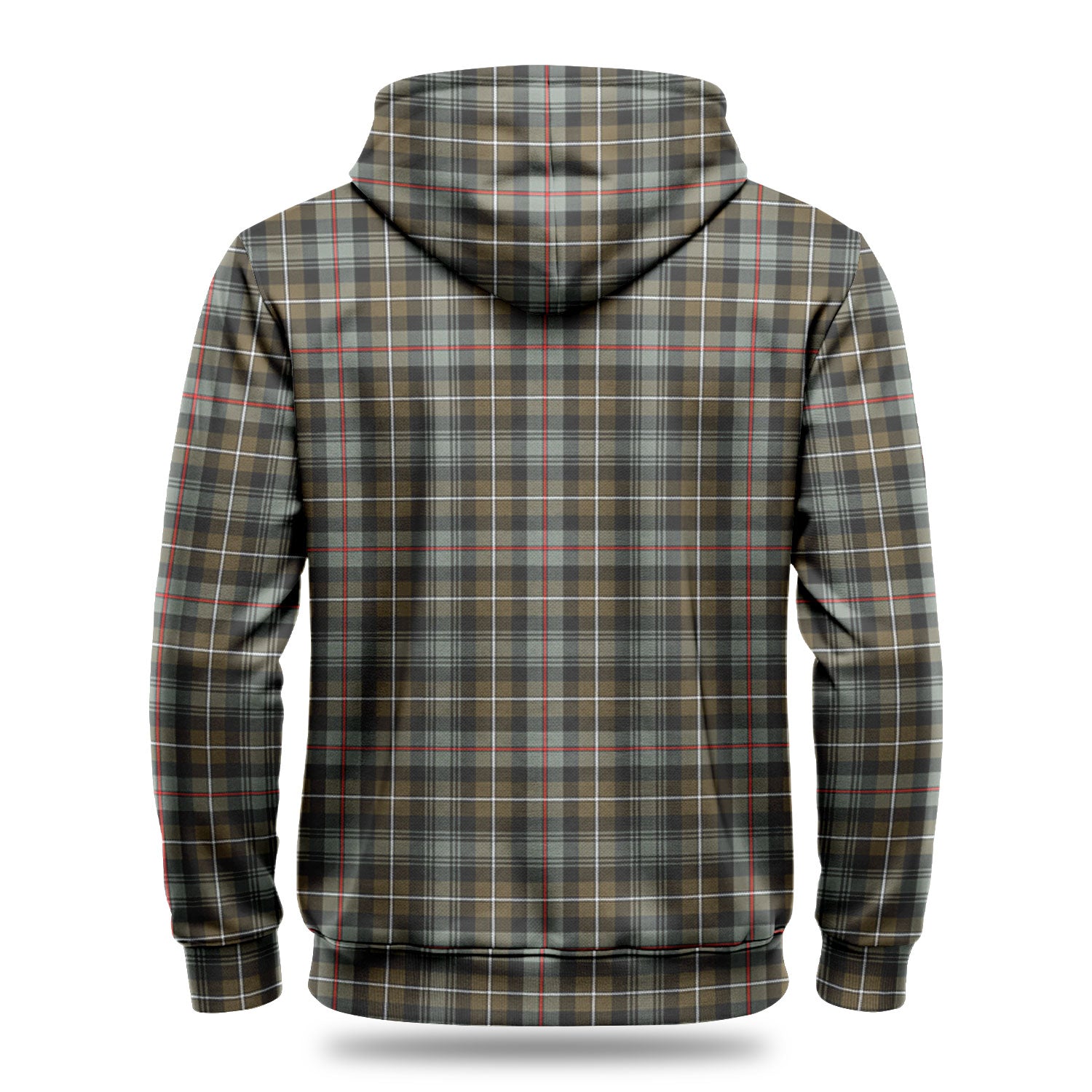 MacKenzie Weathered Tartan Crest Hoodie