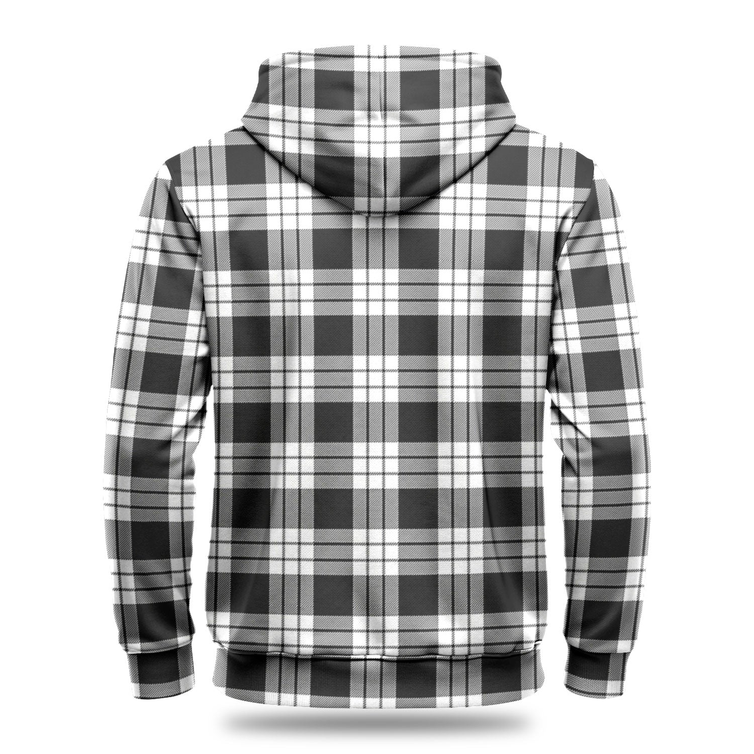 McFarlane Black _ White Tartan Crest Hoodie