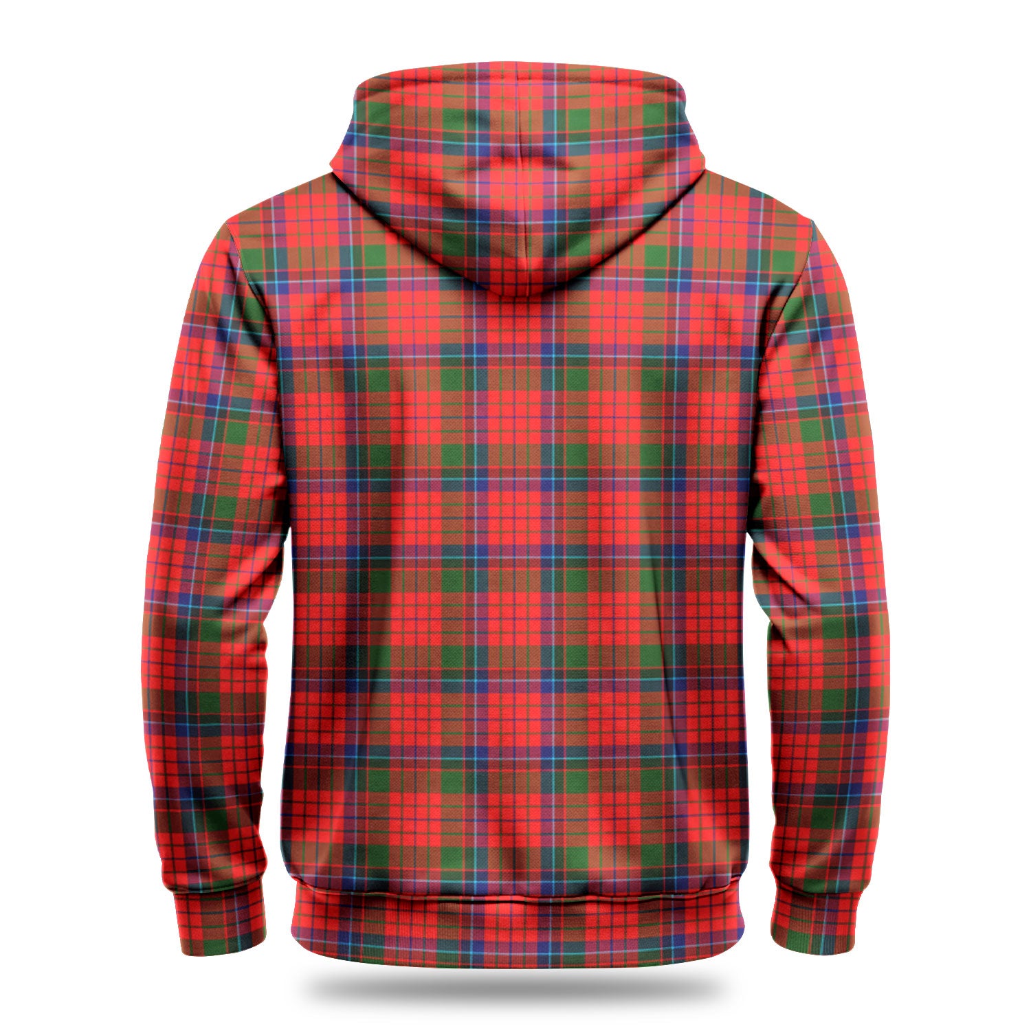 Nicolson Modern Tartan Crest Hoodie