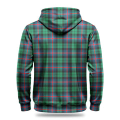 Urquhart Broad Red Ancient Tartan Crest Hoodie