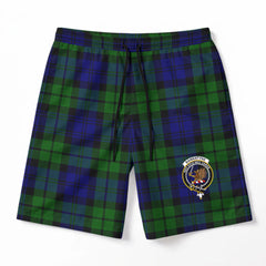 Bannatyne Tartan Crest Men's Beach Shorts