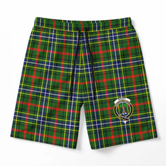 Bisset Tartan Crest Men's Beach Shorts