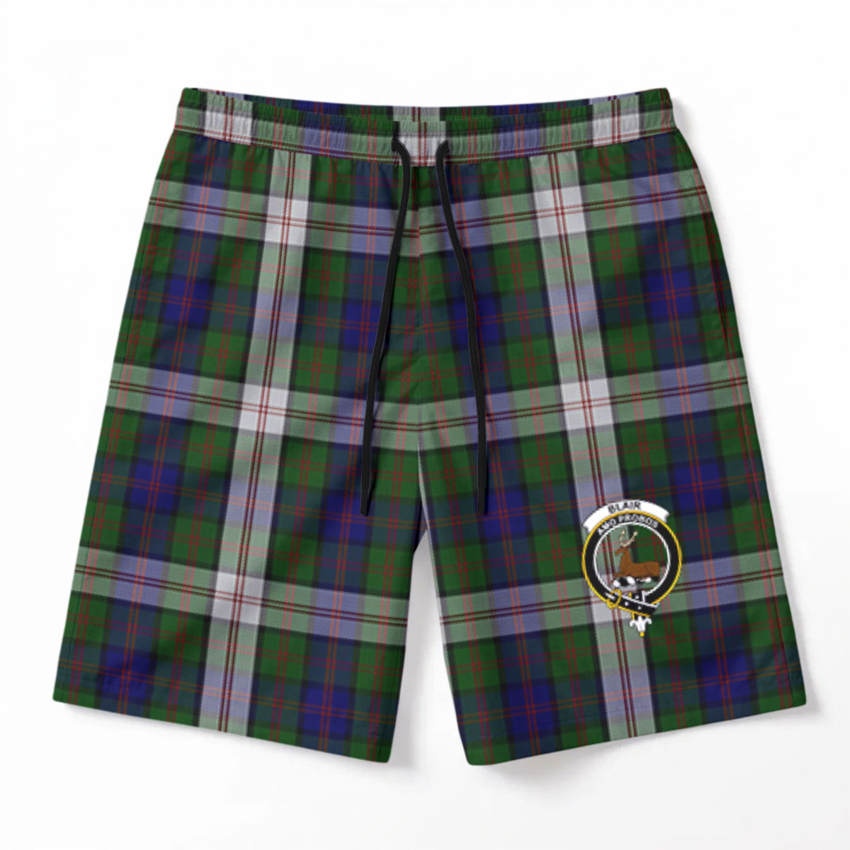 Blair Dress Tartan Crest Men's Beach Shorts