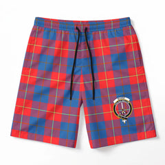 Blane Tartan Crest Men's Beach Shorts