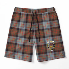 Cameron of Erracht Weathered Tartan Crest Men's Beach Shorts