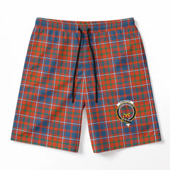 Cameron of Lochiel Ancient Tartan Crest Men's Beach Shorts