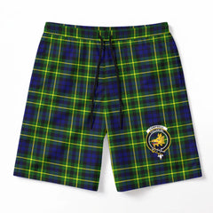 Campbell of Breadalbane Modern Tartan Crest Men's Beach Shorts