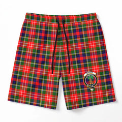 Christie Tartan Crest Men's Beach Shorts