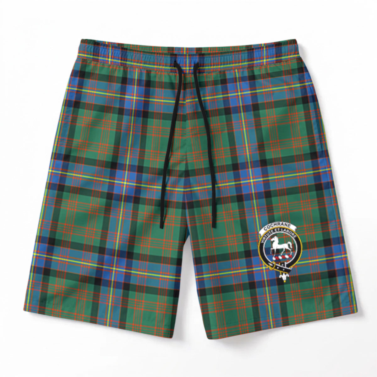Cochrane Ancient Tartan Crest Men's Beach Shorts