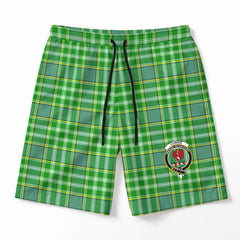 Currie Tartan Crest Men's Beach Shorts