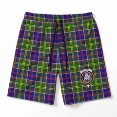 Dalrymple Tartan Crest Men's Beach Shorts