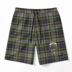 Davidson Tulloch Dress Tartan Crest Men's Beach Shorts