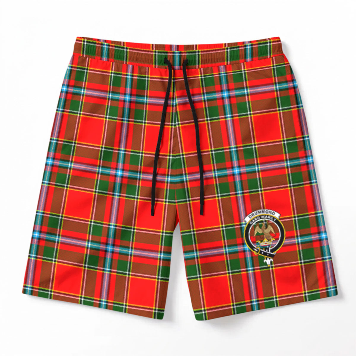 Drummond of Perth Tartan Crest Men's Beach Shorts