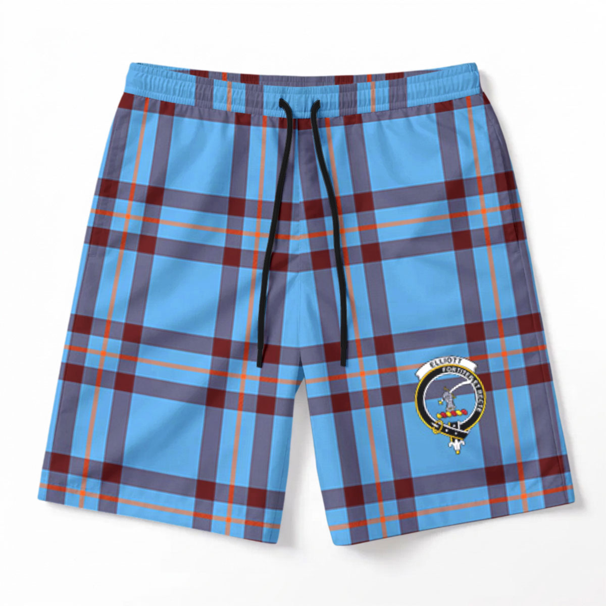 Elliott Ancient Tartan Crest Men's Beach Shorts