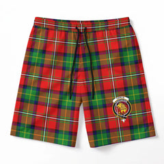 Fairlie Tartan Crest Men's Beach Shorts