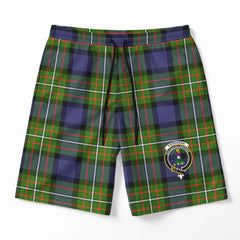 Ferguson Tartan Crest Men's Beach Shorts