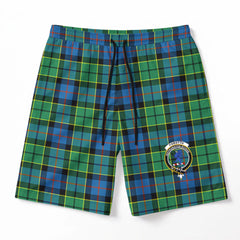 Forsyth Ancient Tartan Crest Men's Beach Shorts