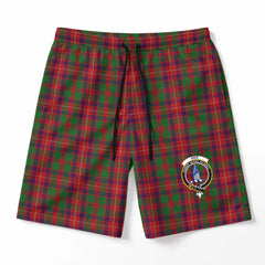 Ged Tartan Crest Men's Beach Shorts