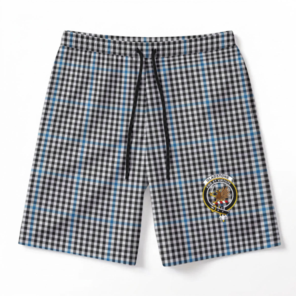 Gladstone Tartan Crest Men's Beach Shorts