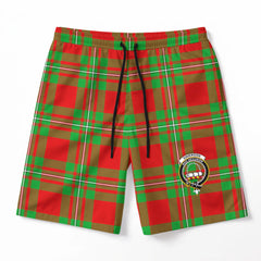 Grierson Tartan Crest Men's Beach Shorts