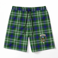 Haliburton Tartan Crest Men's Beach Shorts