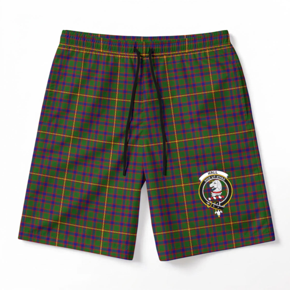 Hall Tartan Crest Men's Beach Shorts