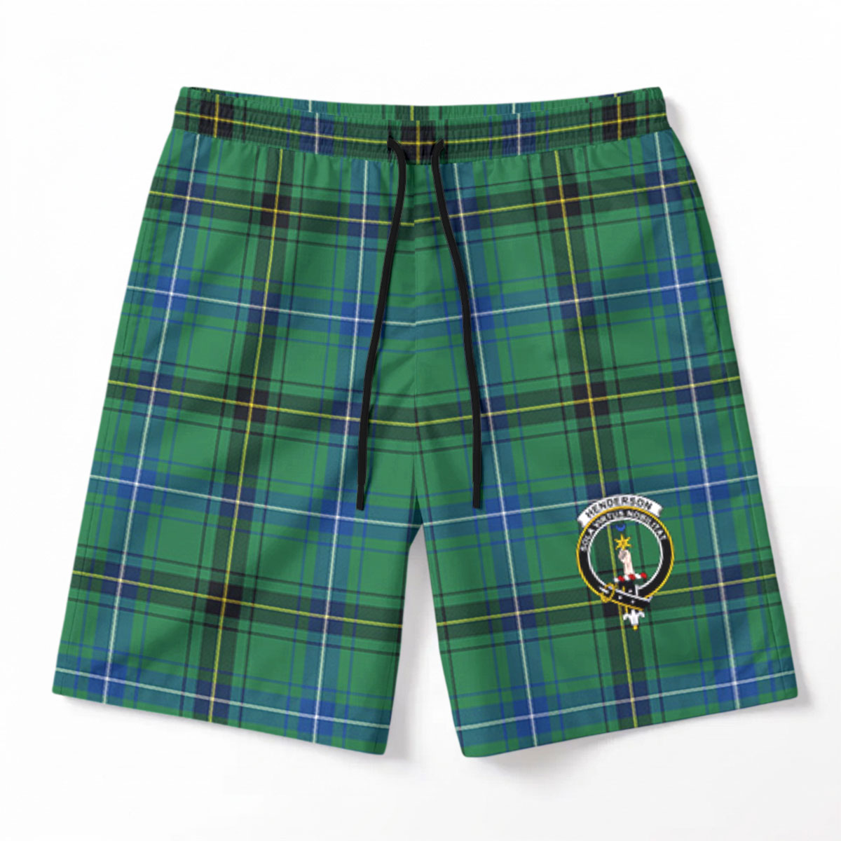 Henderson Ancient Tartan Crest Men's Beach Shorts