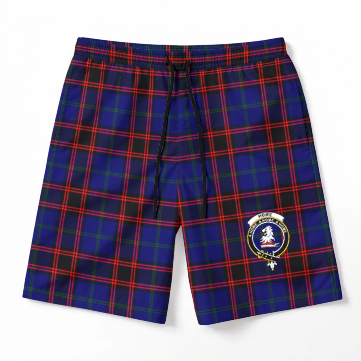 Home Modern Tartan Crest Men's Beach Shorts