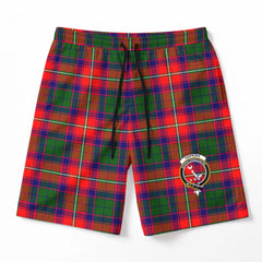 Hopkirk Tartan Crest Men's Beach Shorts