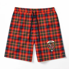 Innes Modern Tartan Crest Men's Beach Shorts