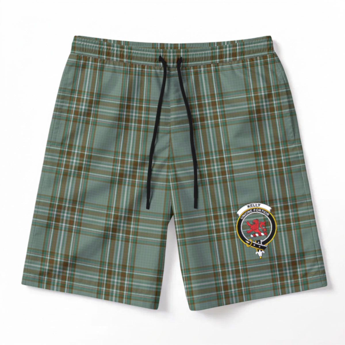 Kelly Dress Tartan Crest Men's Beach Shorts